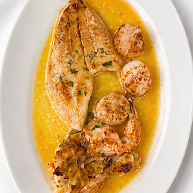 Broiled Seafood Platter.