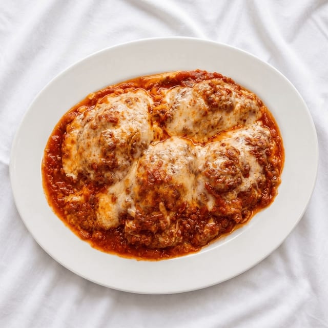 Stuffed Shells Parmigiana.