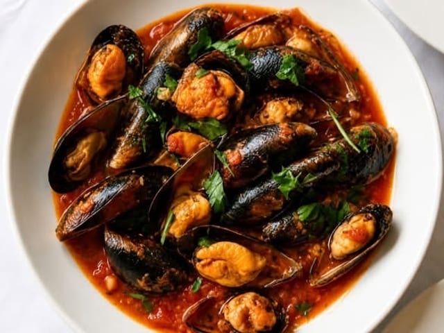Mussels Marinara.