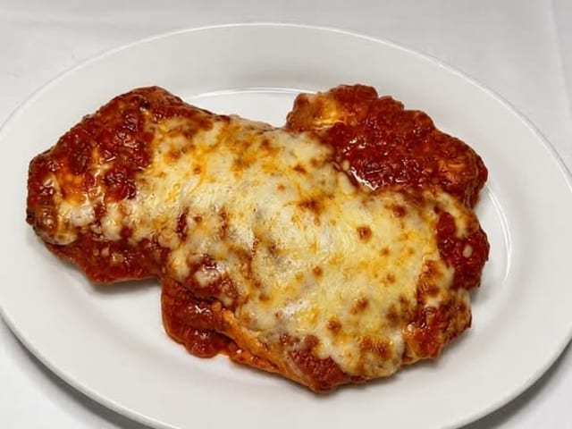 Kids Chicken Parmigiana with Ziti.